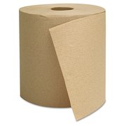 Gen Hardwound Paper Towels, 1 Ply, Continuous Roll Sheets, 800 ft, Brown, 6 PK G1825